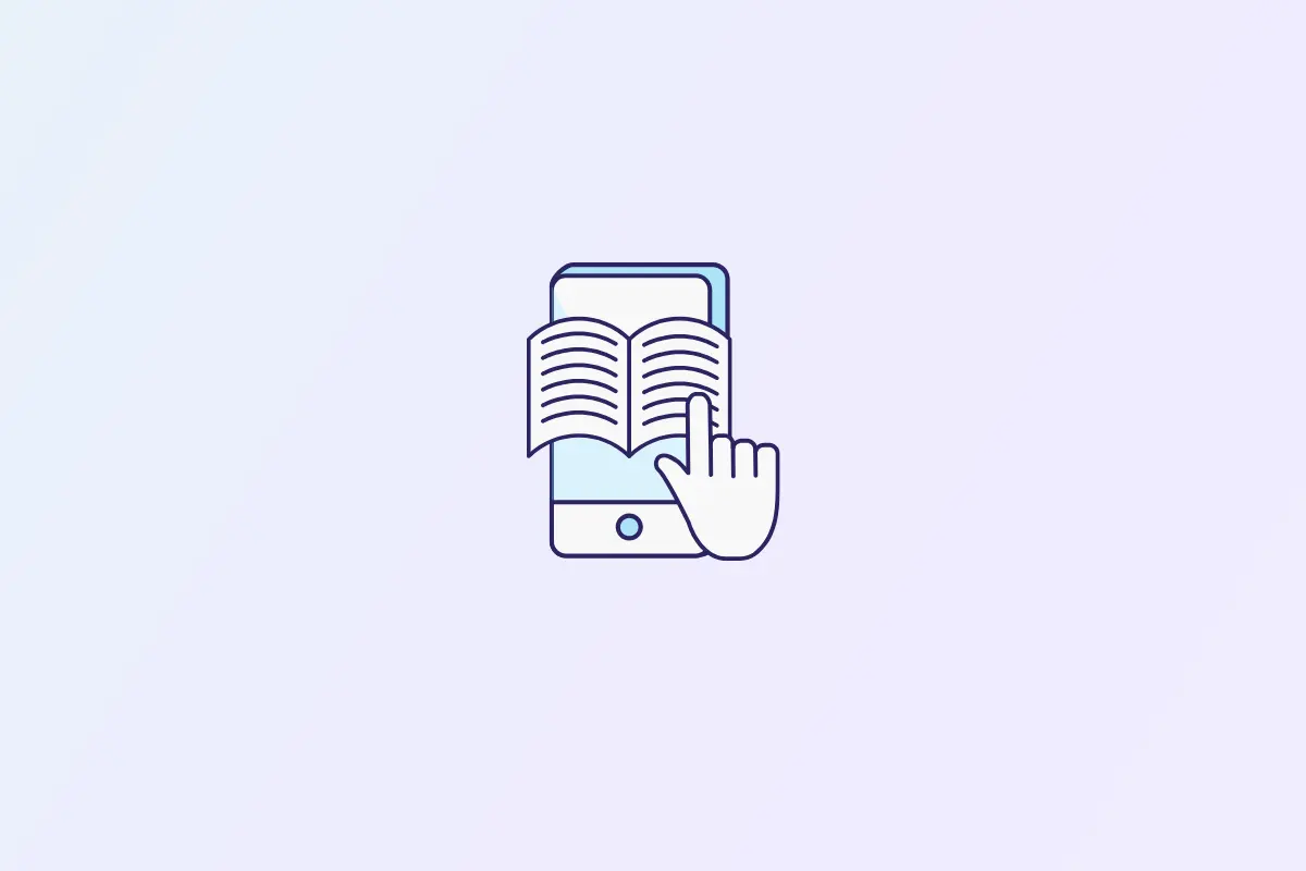 mobile icon with reading a note message